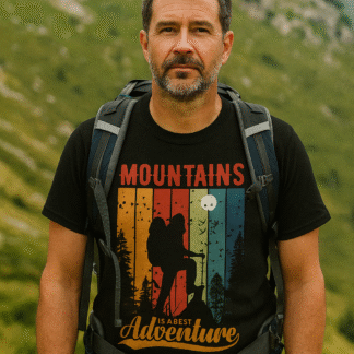 تیشرت طرح کوهنوردی