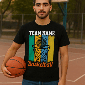 تیشرت طرح بسکتبال